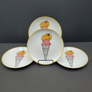 Department 56 Ice Cream Cone Dessert Plates Dept 56 Ice Cream Salad Plates